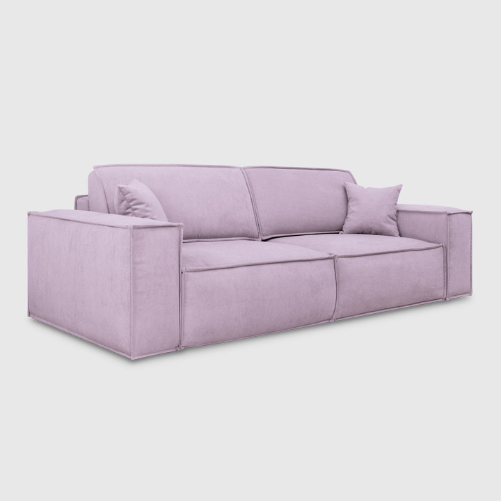 Прямой диван Комо шенил Lounge цвета фламинго еврокнижка 59 990 ₽. В наличии!
