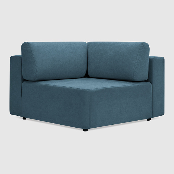 Угловая секция Позитано Лазурный шенилл Lounge