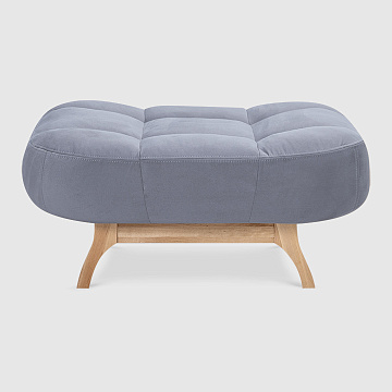 Пуф Готланд Дымчато-серый велюр Triniti