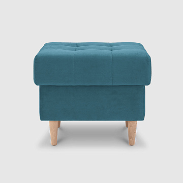 Пуф Хардангер Лазурный велюр Triniti