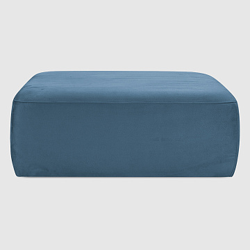 Пуф Беллуно Лазурный искусственный нубук Balancrt