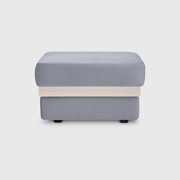 Пуф Ордин серый велюр Triniti