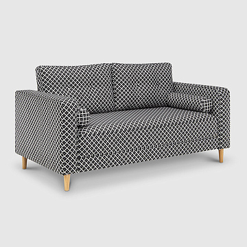 Эланд черно-белый микровелюр Trance