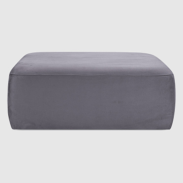 Пуф Беллуно Дымчато-серый искусственный нубук Balancrt