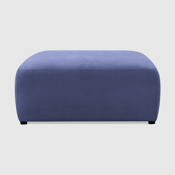 Пуф Позитано Шенилл Lounge синего цвета