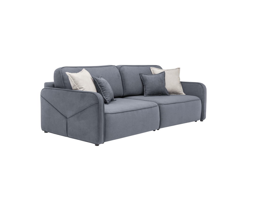 Прямой диван Кьянти Серый шенилл Lounge еврокнижка за 54 990 ₽. В наличии!