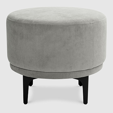 Пуф Керид Дымчато-серый микровелюр Velutto