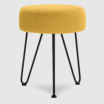 Пуф Аснен цитрусовый микровелюр Velutto 