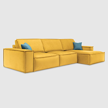 Гарда велюр Triniti цитрусового цвета