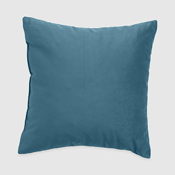 Подушка из велюра лазурного цвета