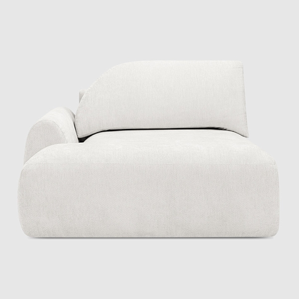 Оттоманка Равелло Шенилл Umbra белого цвета