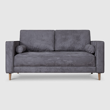 Рейкьявик дымчато-серый искусственный нубук Balance