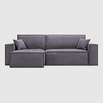 Флоренция мини Сталь Дымчато-серый искусственный нубук Balance