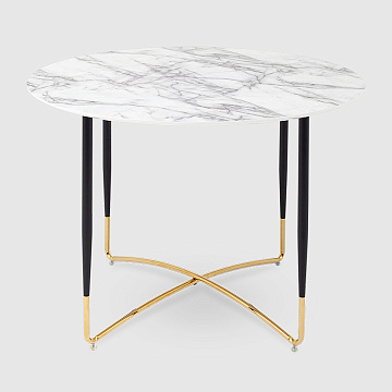 Даймакс 110 Белый мрамор/металл