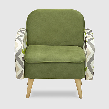 Харстад Зеленый/Зигзаг велюр Zara