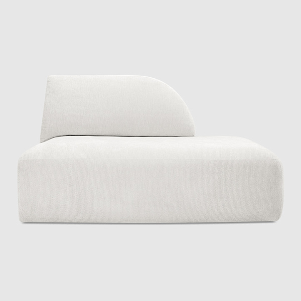 Боковая секция Равелло Шенилл Umbra белого цвета