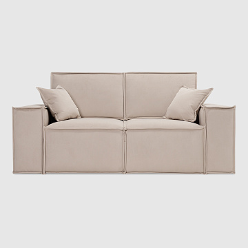 Комо мини Сталь бежевый велюр Romano