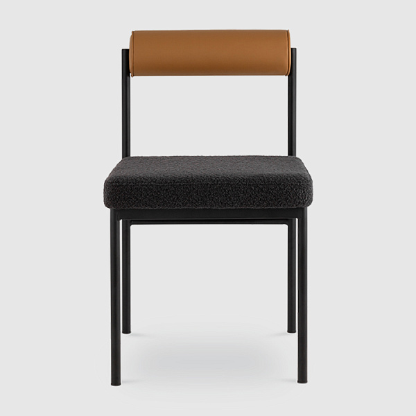 Балла Тёмно-серый букле/экокожа