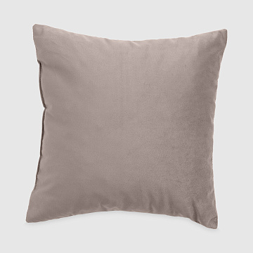Подушка из велюра бежевого цвета