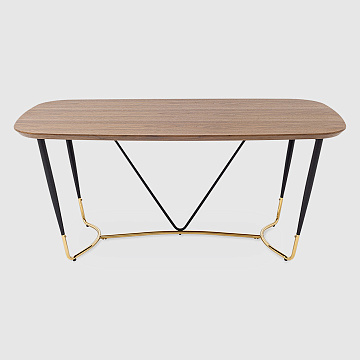 Даймакс 180 тёмное дерево/металл