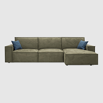 Флоренция сталь Искусственный нубук Balance цвета хаки