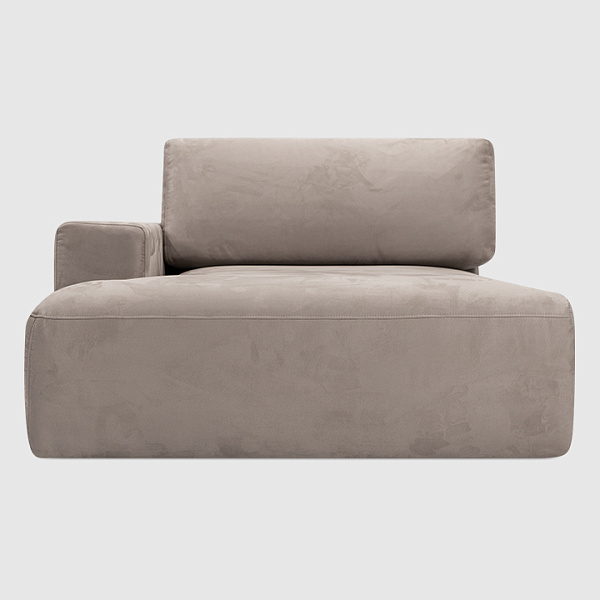 Оттоманка Беллуно Тёмно-бежевый искусственный нубук Balance