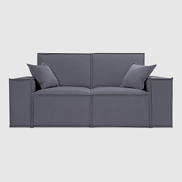 Комо мини Сталь серый велюр Romano