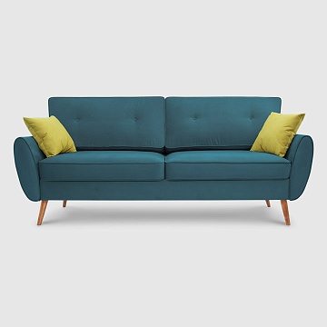 Эльтон Лазурный велюр Triniti с грязеотталкивающей технологией