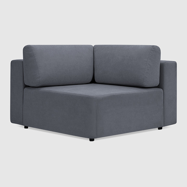 Угловая секция Позитано Дымчато-серый шенилл Lounge