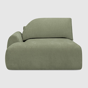 Оттоманка Равелло Зелёный шенилл Umbra