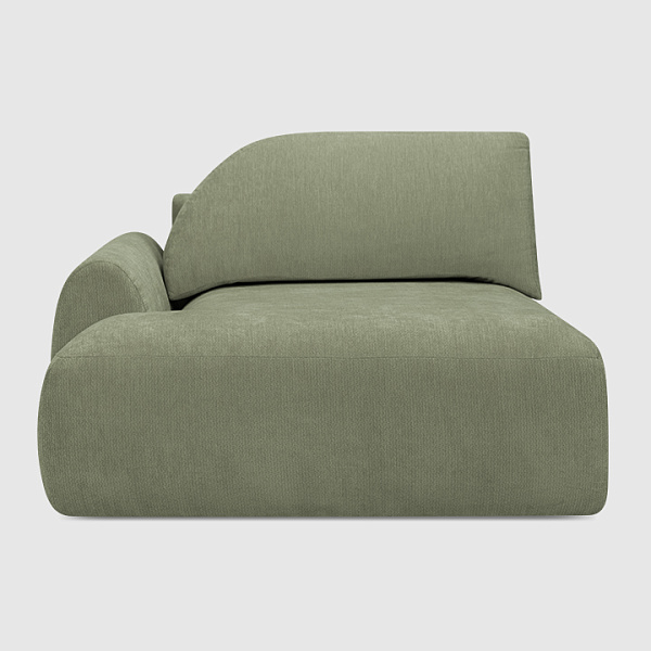 Оттоманка Равелло Зелёный шенилл Umbra