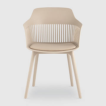 Crocus с подушкой Бежевый пластик