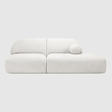 Равелло 3 Шенилл Umbra белого цвета