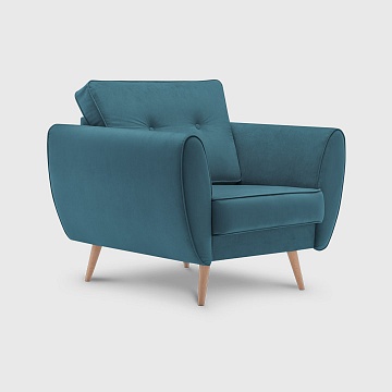 Эльтон лазурный велюр Triniti