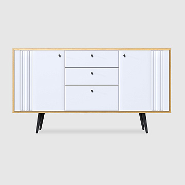 Комодино Саксония 1 белый