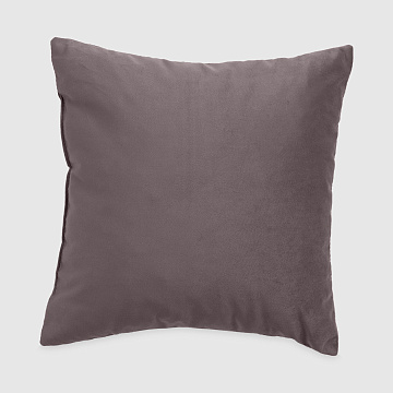 Подушка из велюра цвета какао