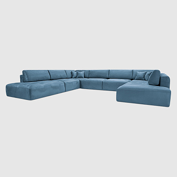 Беллуно 2 Лазурный искусственный нубук Balance