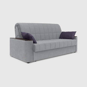 Гейзер Дымчато-серый микровелюр Stuart с грязеотталкивающей технологией