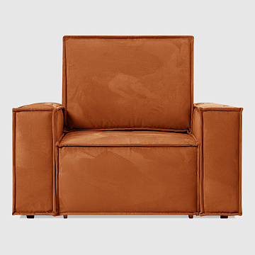 Салерно Терракотовый искусственный нубук Balance