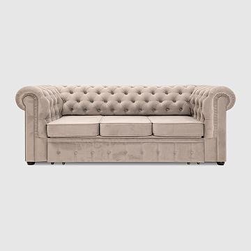 Честер Бежевый велюр Triniti с грязеотталкивающей технологией