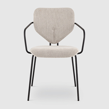 Masey с подлокотниками Бежевая рогожка