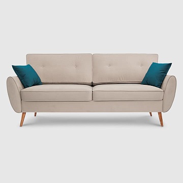 Эльтон Бежевый велюр Triniti с грязеотталкивающей технологией