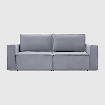 Комо Лайт дымчато-серый микровелюр Velutto