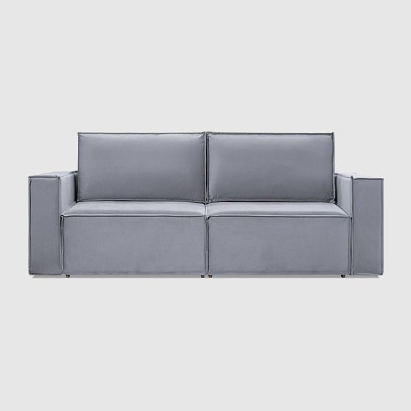 Комо Лайт дымчато-серый микровелюр Velutto