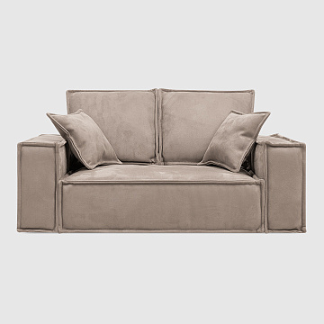 Милан мини for Pets Тёмно-бежевый искусственный нубук Bakance