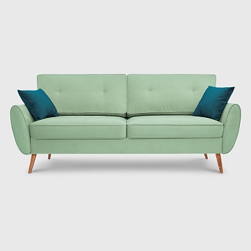 Эльтон Мятный велюр Triniti с грязеотталкивающей технологией