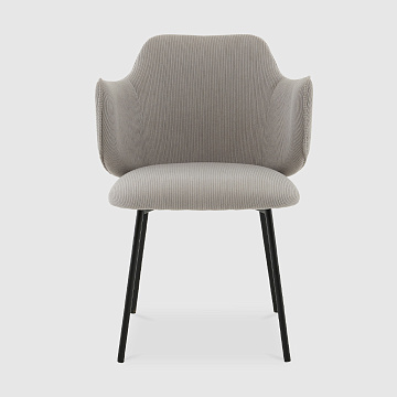 Джиннет светло-серый велюр