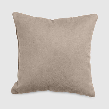 Подушка из нубука тёмно-бежевого цвета