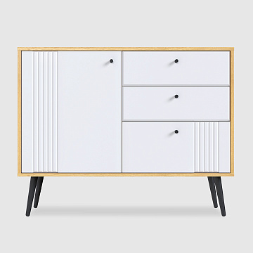 Комод Саксония 11 белый