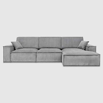 Флоренция светло-серый вельвет Vertical